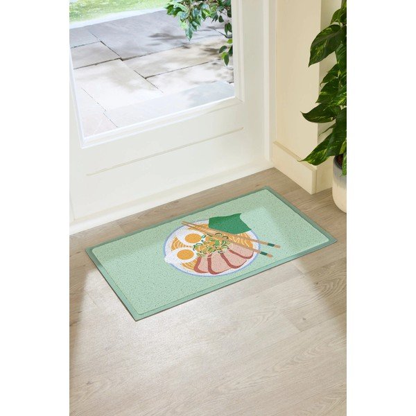 Covoraș de intrare din plastic reciclat 40x70 cm Ramen Bowl  – Artsy Doormats-image-1