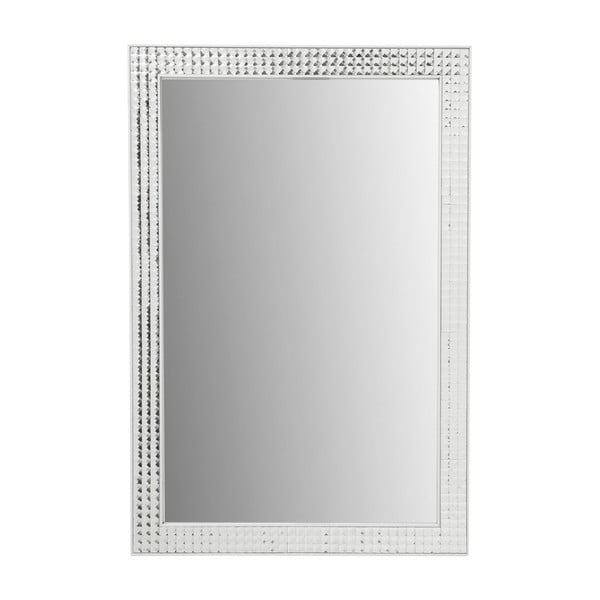 Oglindă de perete Kare Design Crystals White, 80 x 60 cm