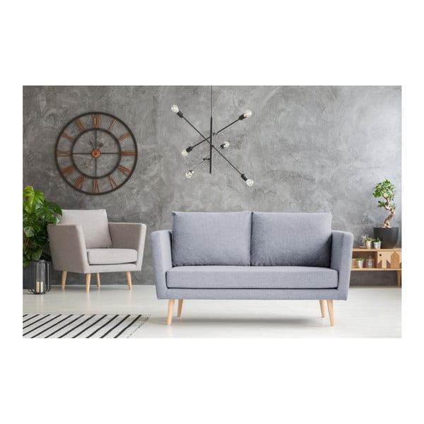 Canapea cu 2 locuri Mazzini Sofas Cactus, albastru deschis-image-4