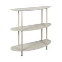 Etajeră gri din metal 90x82x28 cm Riqueza – Leitmotiv