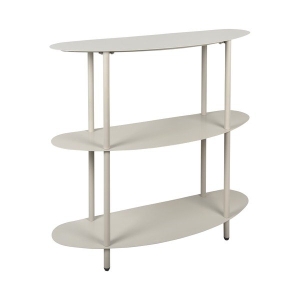 Etajeră gri din metal 90x82x28 cm Riqueza – Leitmotiv