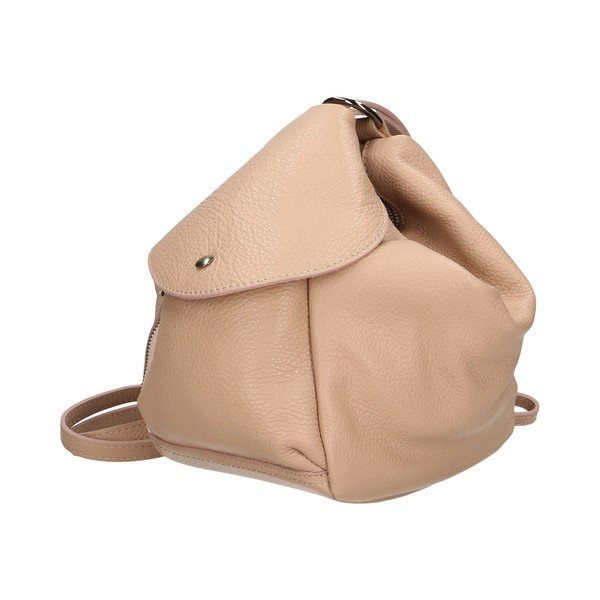Rucsac din piele bej Chicca Borse-image-2