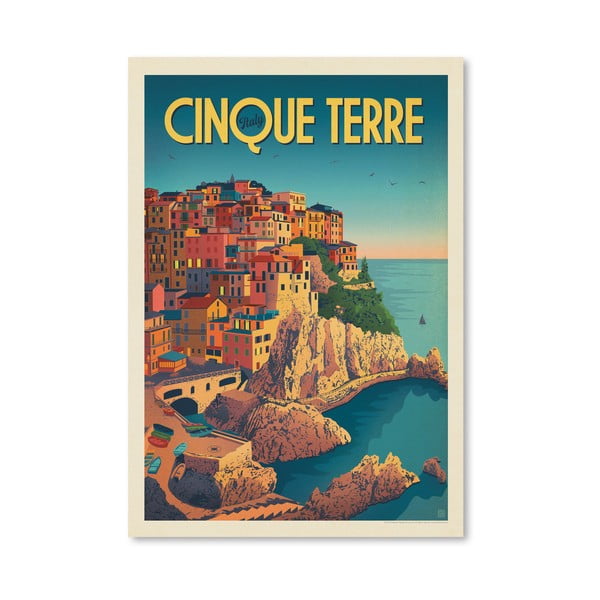Poster Americanflat Cinque Terre, 42 x 30 cm