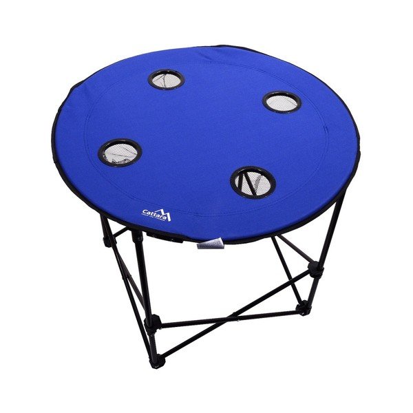 Masă pliabilă pentru camping Cattara Split, albastru-image-3