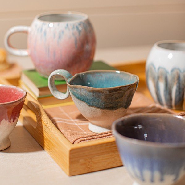 Ceașcă albastră din ceramică Colette – Sass & Belle-image-1