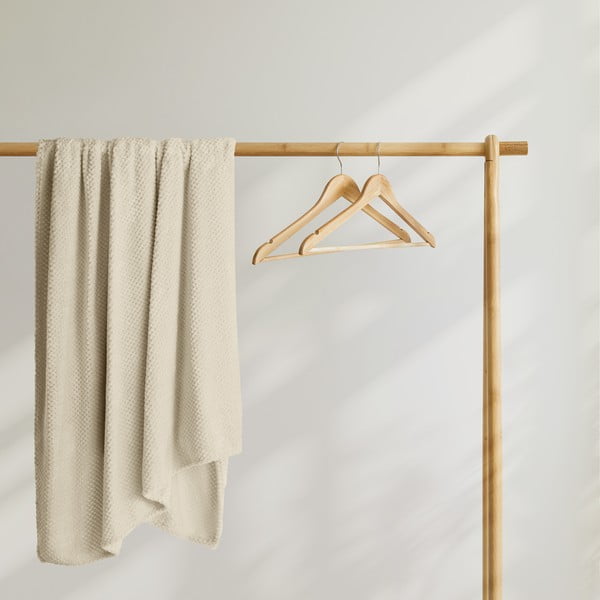 Pătură din microfibră DecoKing Henry, 70 x 150 cm, bej-image-4