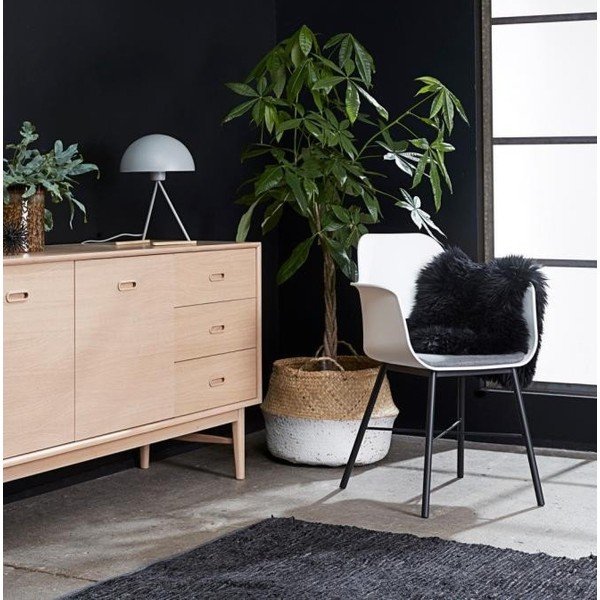 Scaun Unique Furniture Wrestler, alb-gri-image-1