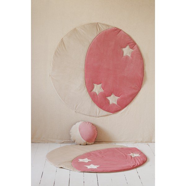 Covoraș de joacă  pentru copii roz Dream Half Moon Bay – Moi Mili-image-1