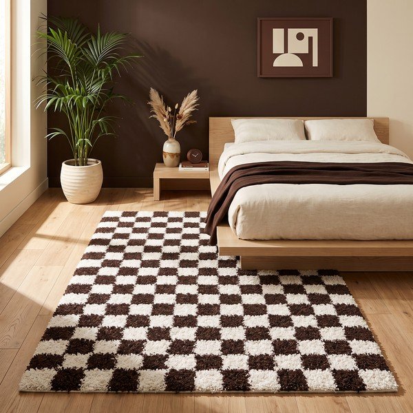 Covor maro/crem 80x150 cm Grida – ESTE-image-3