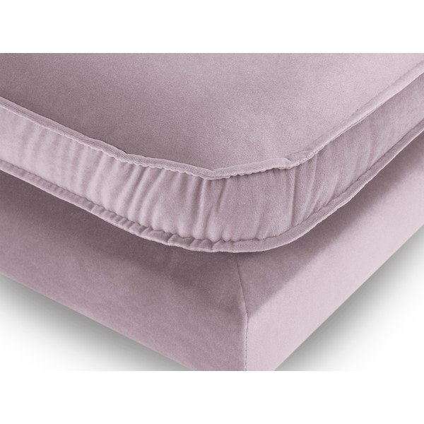 Taburet din catifea Kooko Home Lento, roz deschis-image-3