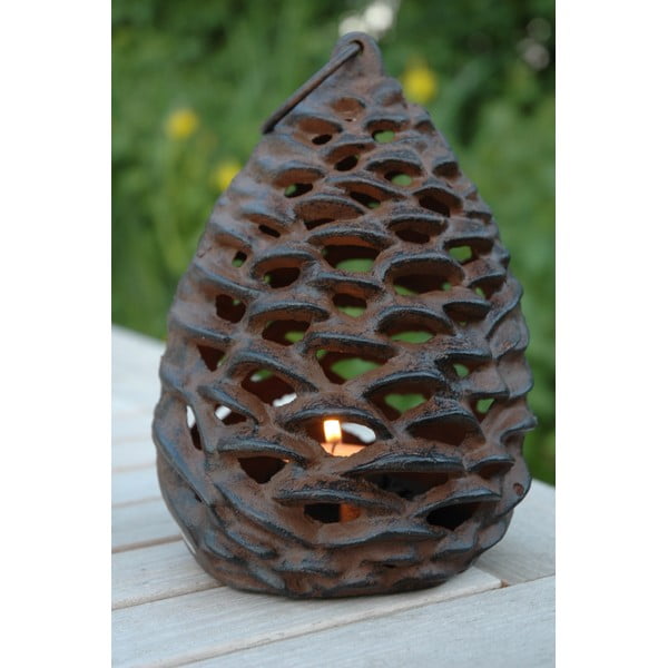 Felinar din metal (înălțime 18 cm) Pine Cone – Esschert Design-image-1