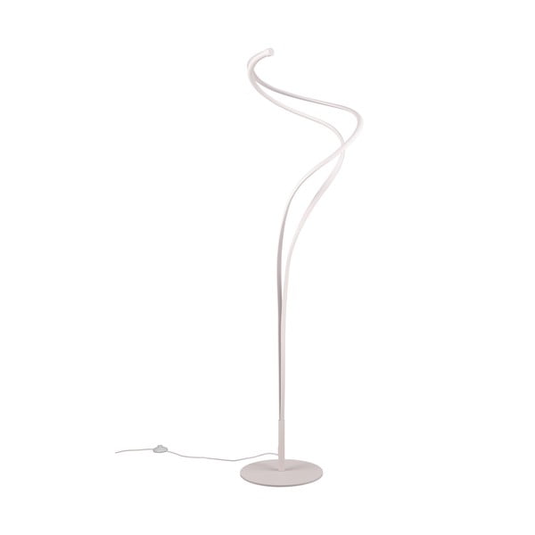 Lampadar alb LED cu abajur din metal (înălțime 160 cm) Nala – Trio Select