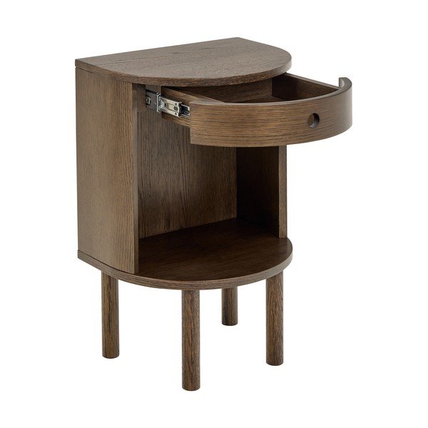 Noptieră în culoare naturală închisă cu aspect de lemn de stejar Paron – Actona-image-3