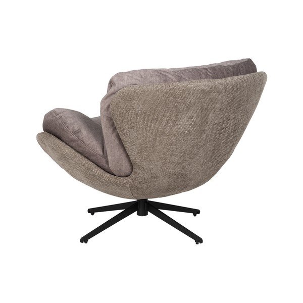 Fotoliu bej cu tapițerie din catifea Comfo – Ixia-image-3