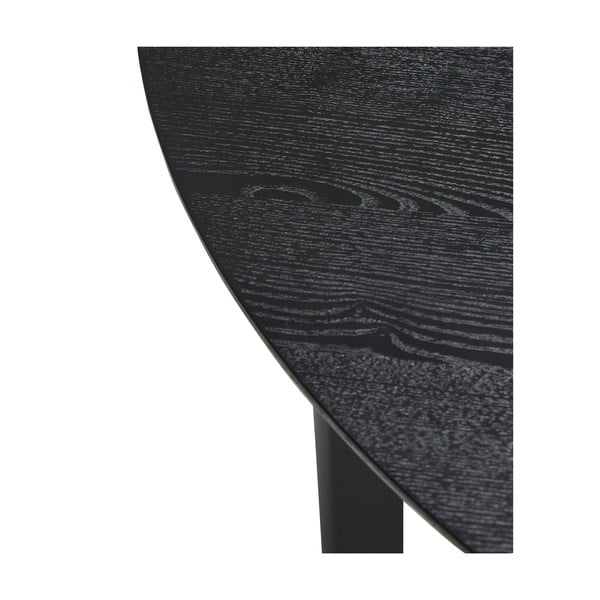 Masă de dining neagră rotundă ø 120 cm Fjord – Hübsch-image-3