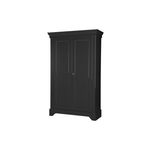 Dulap din lemn de pin WOOOD Isabel, negru-image-2
