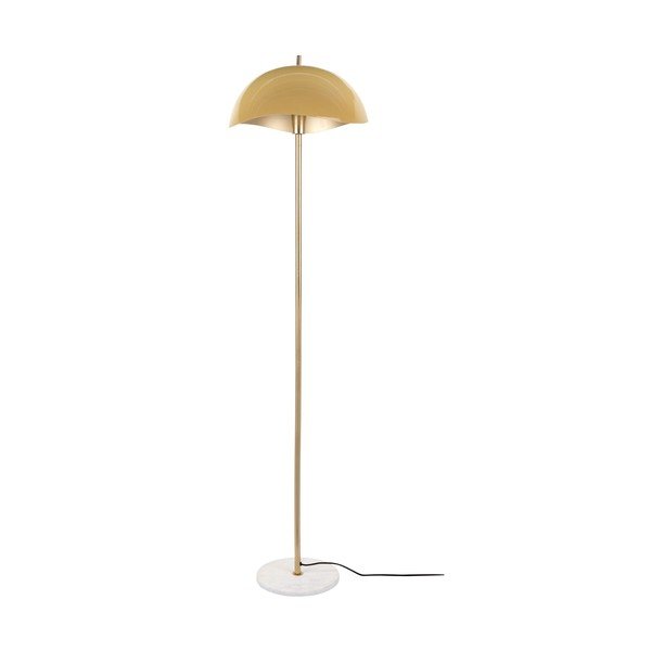 Lampadar galben muștar/auriu cu abajur din metal (înălțime 154 cm) Waved – Leitmotiv