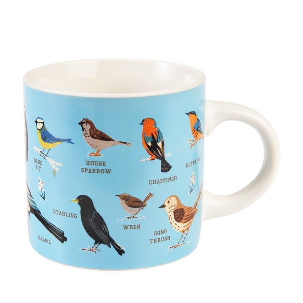 Cană albastră-crem din ceramică 350 ml Garden Birds – Rex London