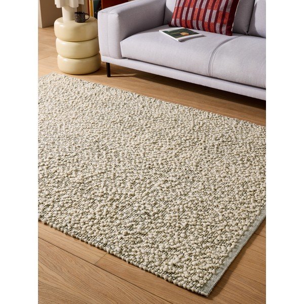Covor gri țesut manual din amestesc de lână 120x170 cm Claude – MADE-image-2