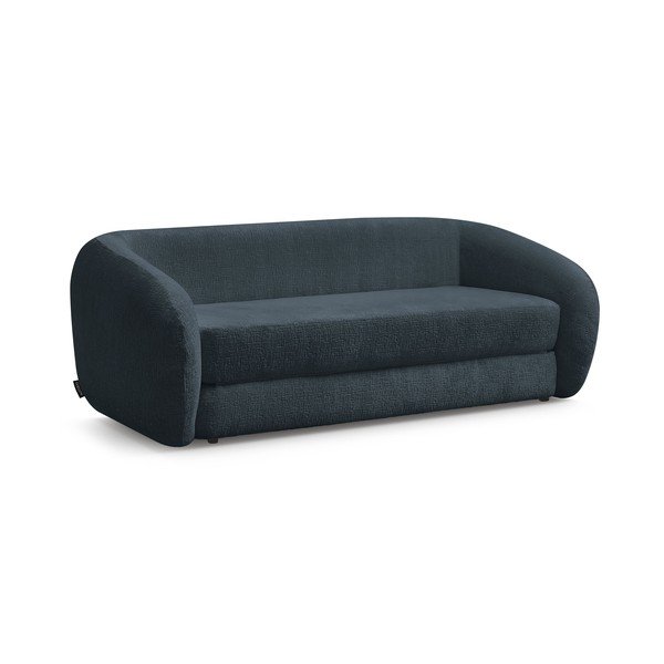 Canapea albastru-închis extensibilă cu tapițerie din chenille 228 cm Neyo – Bobochic Paris-image-3