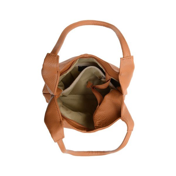 Geantă din piele Isabella Rhea, 39x34 cm, maro-coniac-image-2