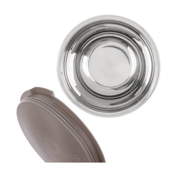 Bol argintiu din oțel inoxidabil ø 16 cm Beige – Orion-image-2