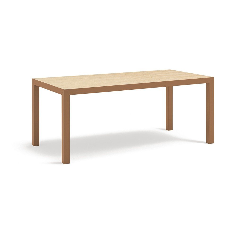 Masă de dining cu blat din lemn de stejar 75x180 cm Alma – Teulat