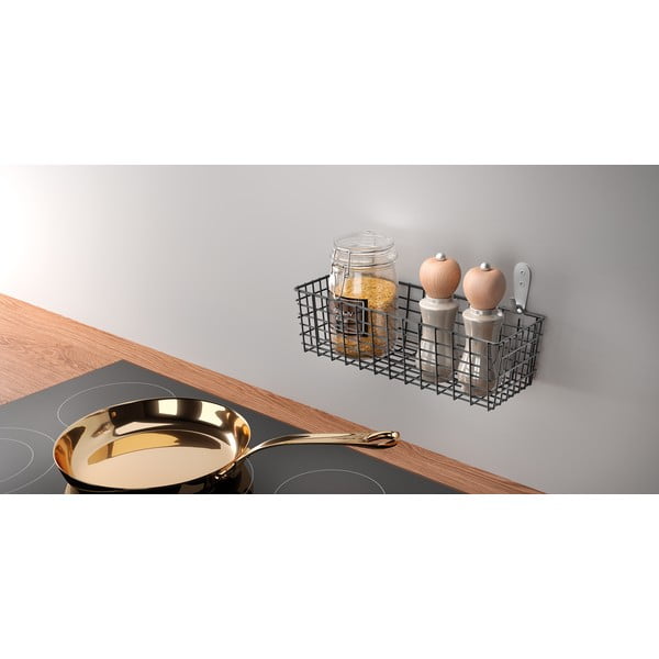 Coș de perete pentru bucătărie Metaltex Koala Lava, negru-image-1