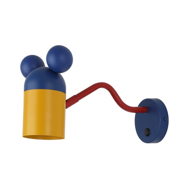 Lustră pentru copii albastră cu abajur din metal Mouse – GTV