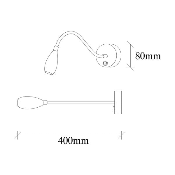 Aplică de perete aurie LED Reading – Opviq lights-image-4
