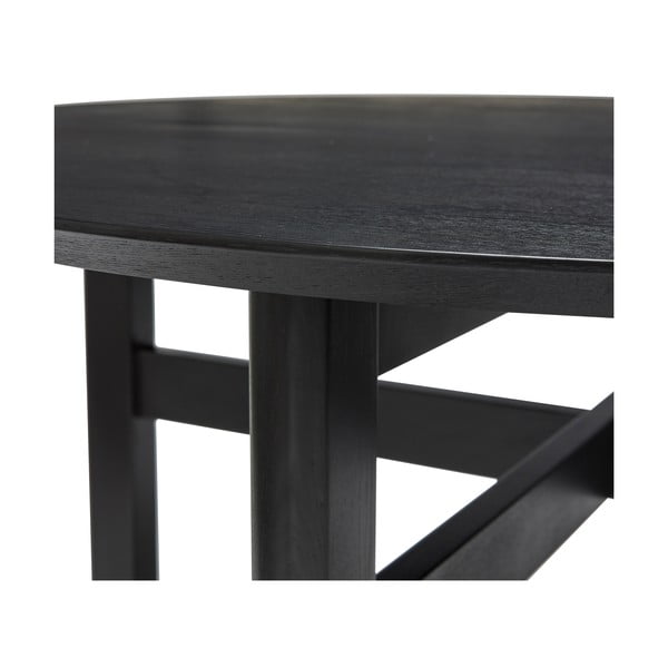 Masă de dining neagră rotundă ø 120 cm Fjord – Hübsch-image-4