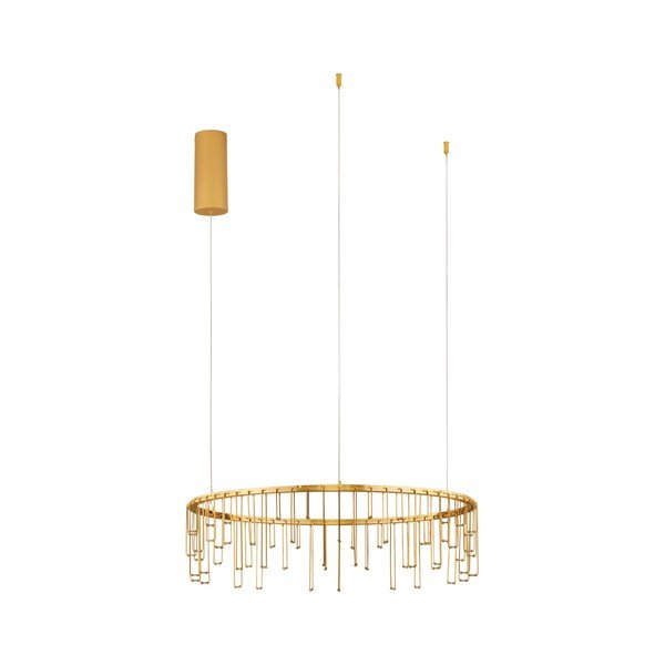 Lustră aurie LED cu intensitate reglabilă din aluminiu ø 65 cm Stellar – Nova Luce