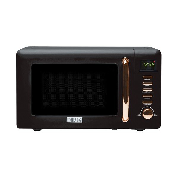 Cuptor cu microunde negru Black & Copper – Haden