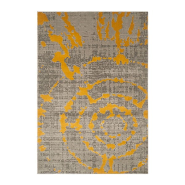 Covor Webtappeti Abstract, 92 x 152 cm, galben 