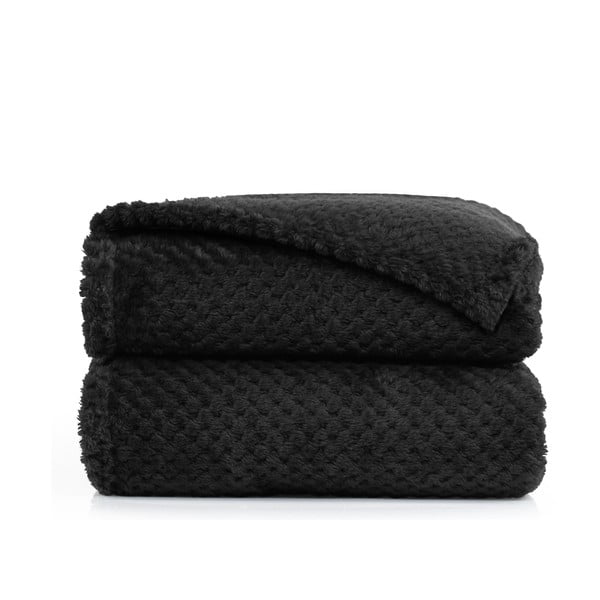 Pătură din microfibră DecoKing Henry, 150 x 200 cm, negru-image-2