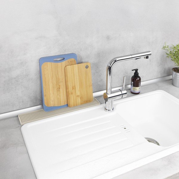 Scurgător de vase bej din plastic 42x8 cm Slim – Wenko-image-1