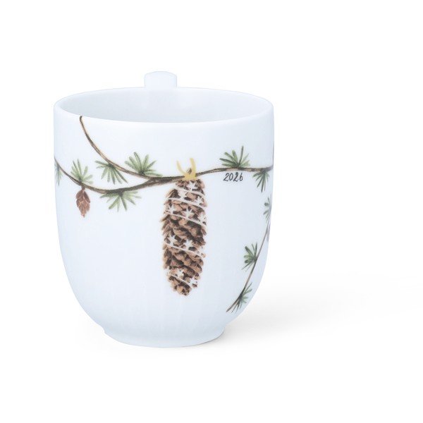 Cană albă din porțelan 330 ml  cu model de Crăciun Hammershøi Christmas – Kähler Design-image-2