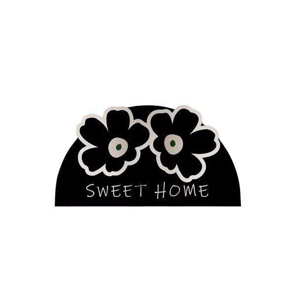 Covoraș de baie negru 60x100 cm Miedo – Foutastic