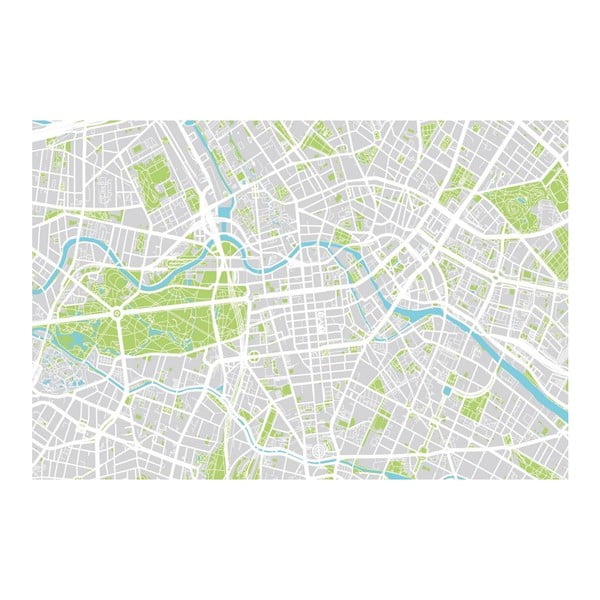 Tablou Homemania Maps Berlin, 70 x 100 cm