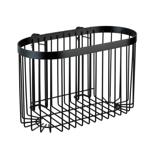 Coș de perete Wenko Classic Plus, negru-image-3