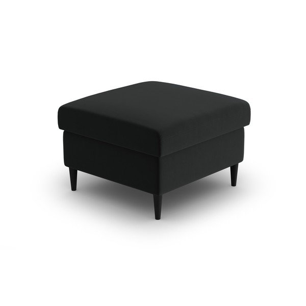 Taburet negru cu tapițerie din catifea Kyoto – Cosmopolitan Design-image-2