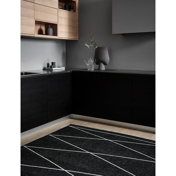 Covor pentru exterior și interior negru 70x100 cm Max Black – Pappelina-image-3