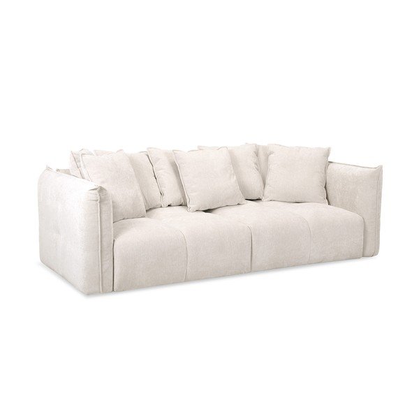 Canapea albă cu tapițerie din chenille Harlem – Bobochic Paris-image-4