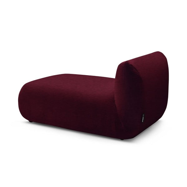 Modul pentru canapea burgundy cu tapițerie din catifea reiată Lecomte – Bobochic Paris-image-1