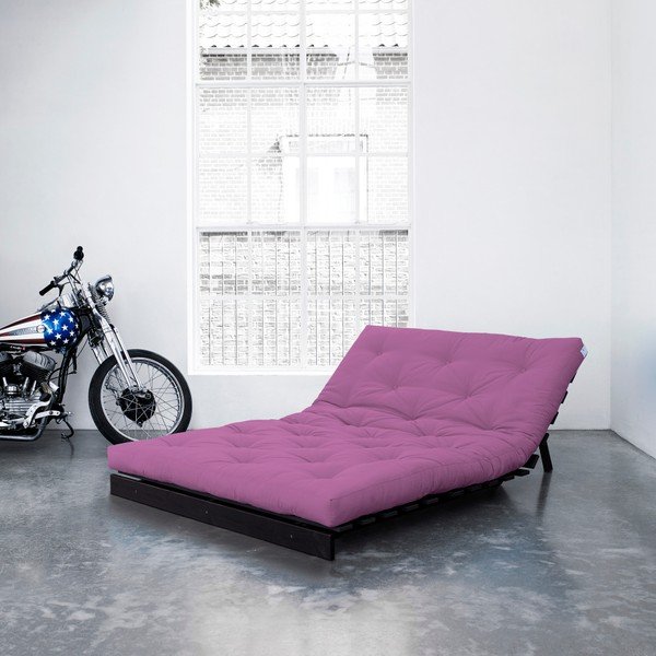 Canapea extensibilă Karup Roots Wenge/Taffy Pink-image-4