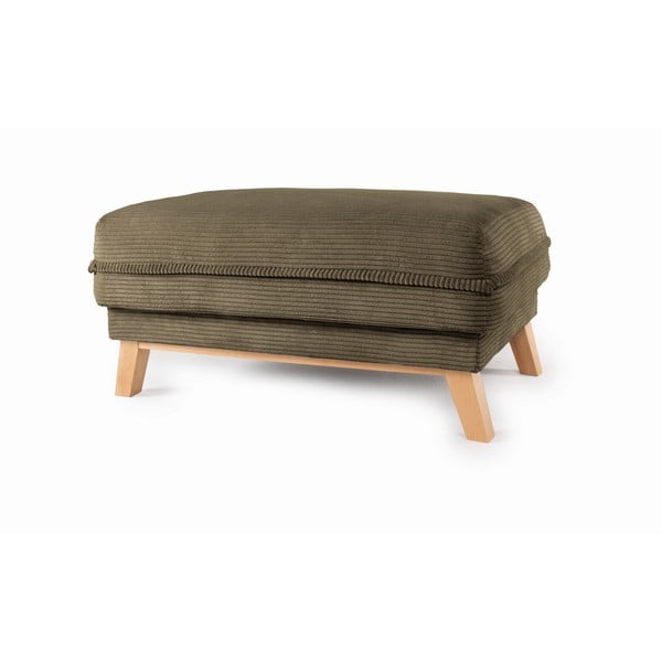 Taburet verde cu tapițerie din catifea reiată Tori – Bonami Selection-image-2