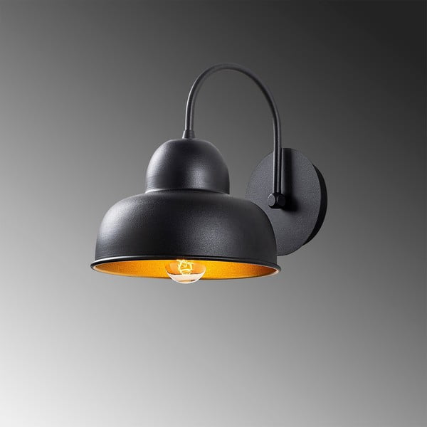 Aplică de perete neagră ø 20 cm Multan – Opviq lights-image-3
