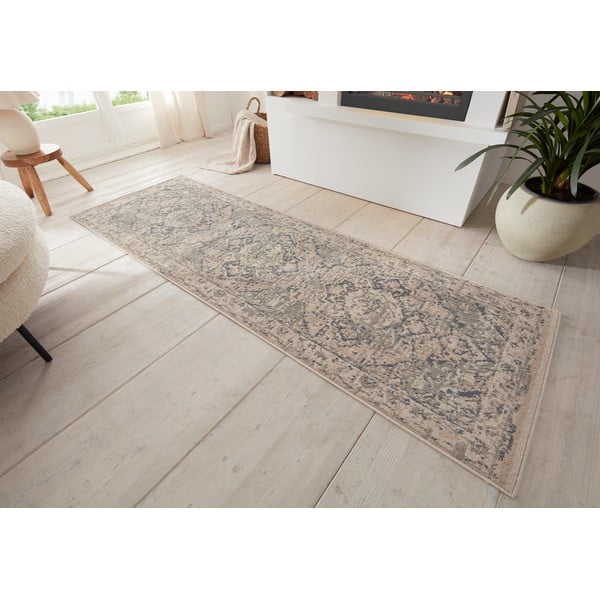 Covor tip traversă grej 80x200 cm Terrain Designer Sand – Hanse Home-image-1