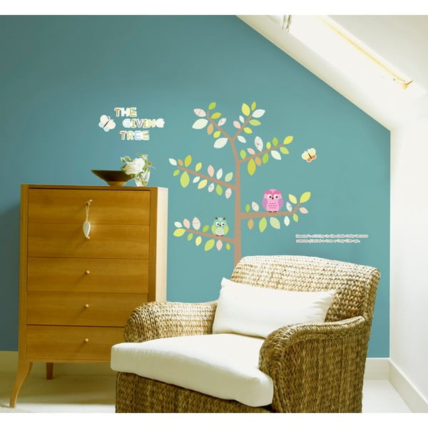 Autocolant Ambiance Owls Butterflies