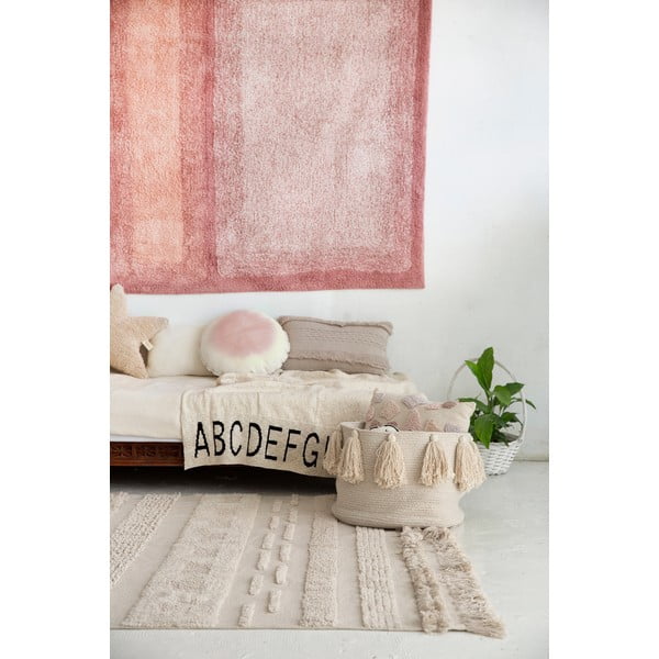 Covor gri deschis/crem lavabil/țesut manual din bumbac 140x200 cm Air Natural – Lorena Canals-image-3